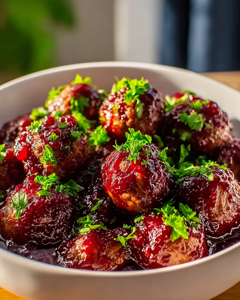 Quick Christmas Cranberry Meatballs: Easy Festive Recipe!