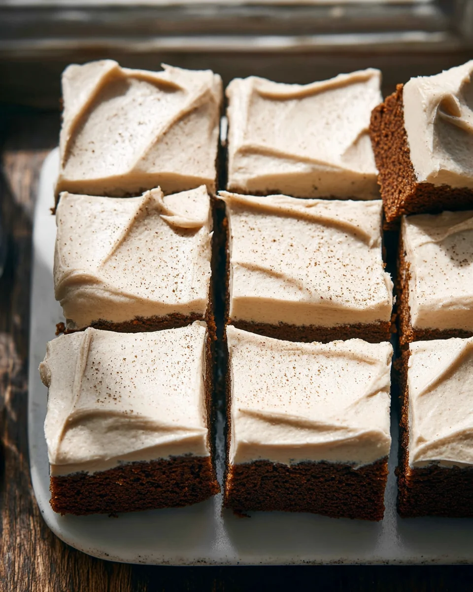 Frosted Gingerbread Brownies: Irresistibly Delicious Treats