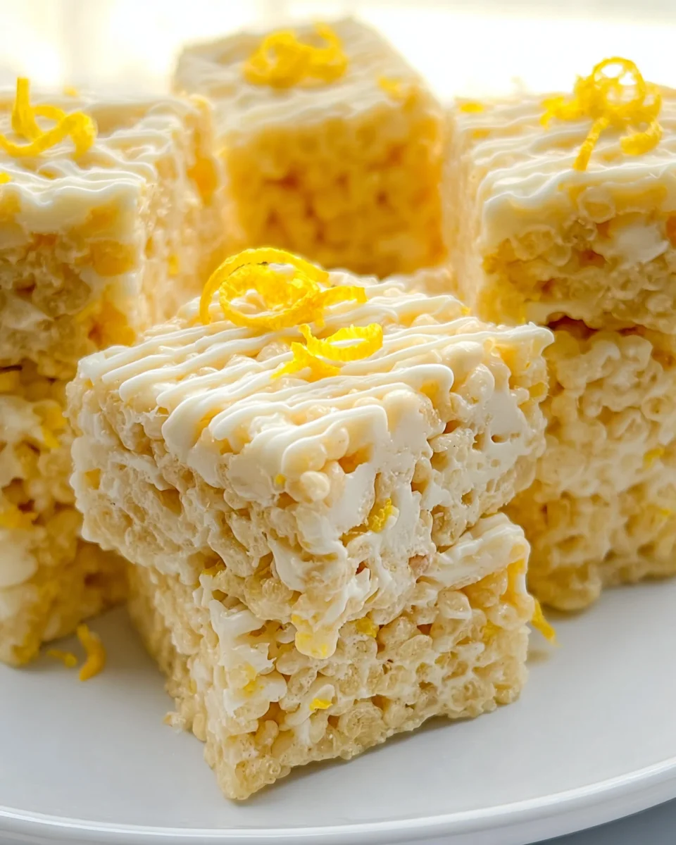 Zesty Lemon Rice Krispy Treats Recipe – Easy & Delicious!