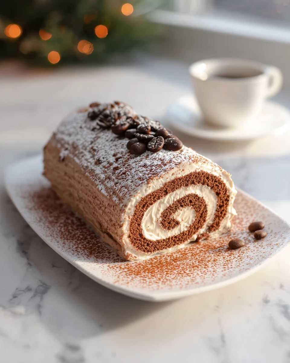 Gourmet Tiramisu Yule Log Cake Recipe – Indulge in Delight!