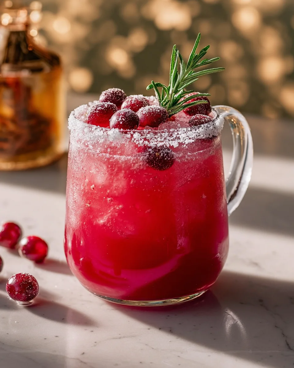 Frosted Mistletoe Margarita: Easy Non-Alcoholic Christmas Punch