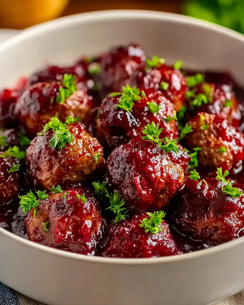 Quick Christmas Cranberry Meatballs: Easy Festive Recipe!