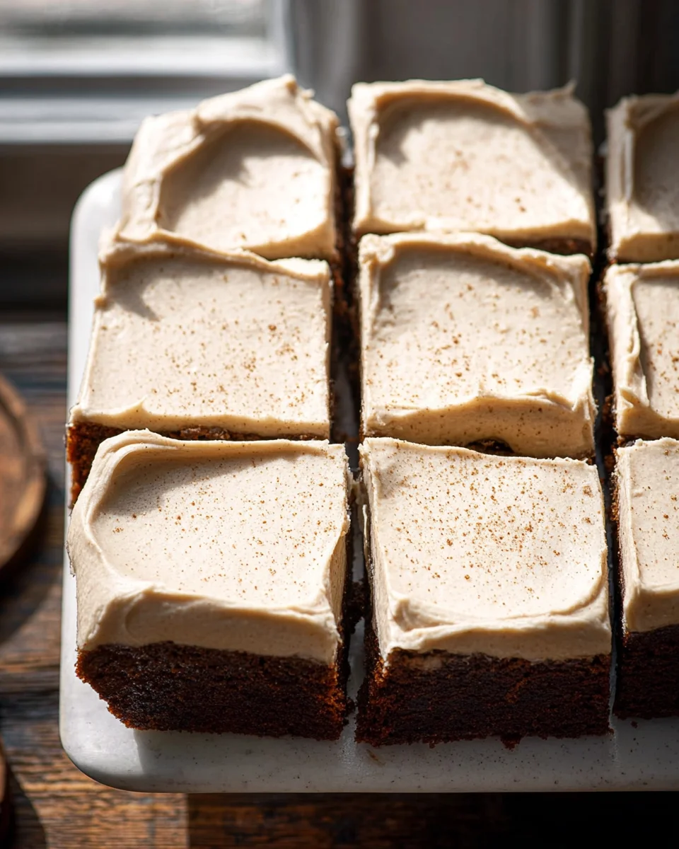 Frosted Gingerbread Brownies: Irresistibly Delicious Treats