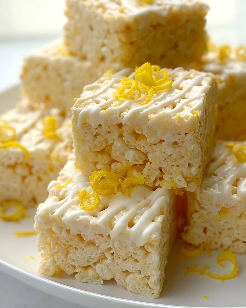 Zesty Lemon Rice Krispy Treats Recipe – Easy & Delicious!