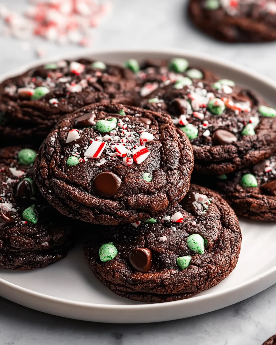 Double Chocolate Peppermint Cookies Recipe - Best Ever!