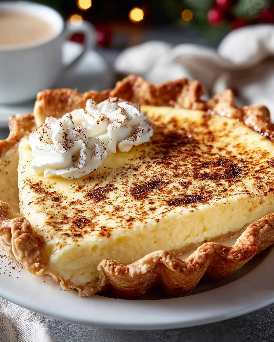 Christmas Eve Cinnamon Vanilla Custard Pie: Holiday Magic!