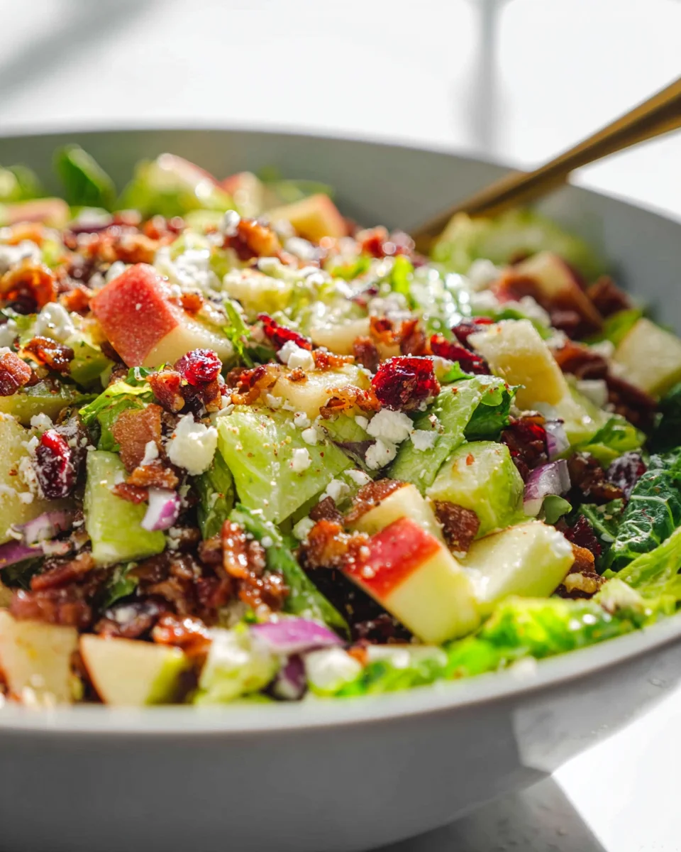 Chopped Autumn Salad with Apple Cider Dressing Recipe