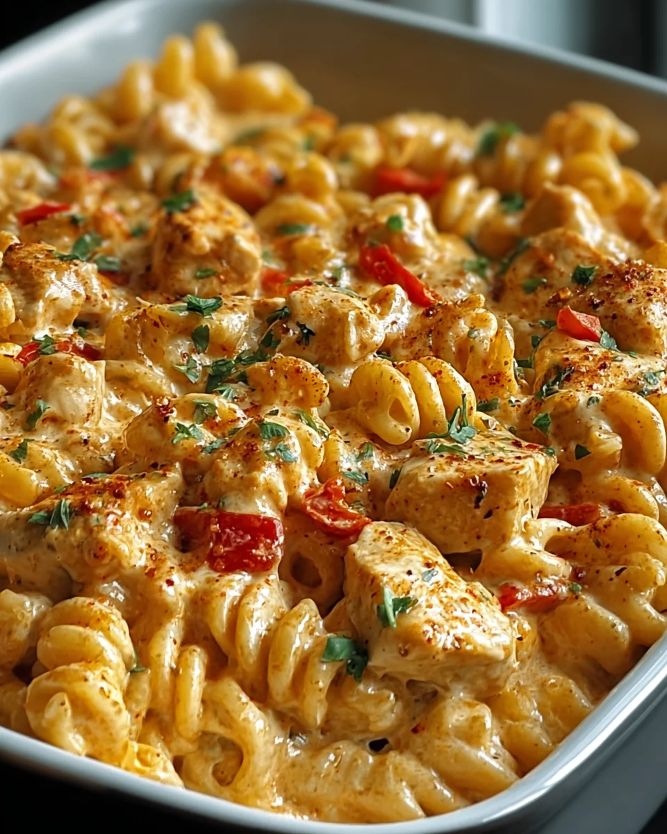 Delicious Cajun Cream Cheese Chicken Pasta Bake Recipe