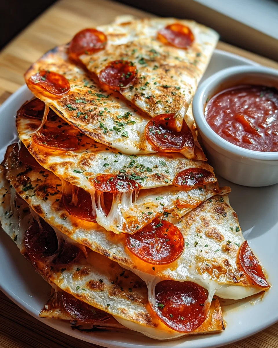 Delicious Beef Pepperoni Pizza Quesadillas Recipe to Savor