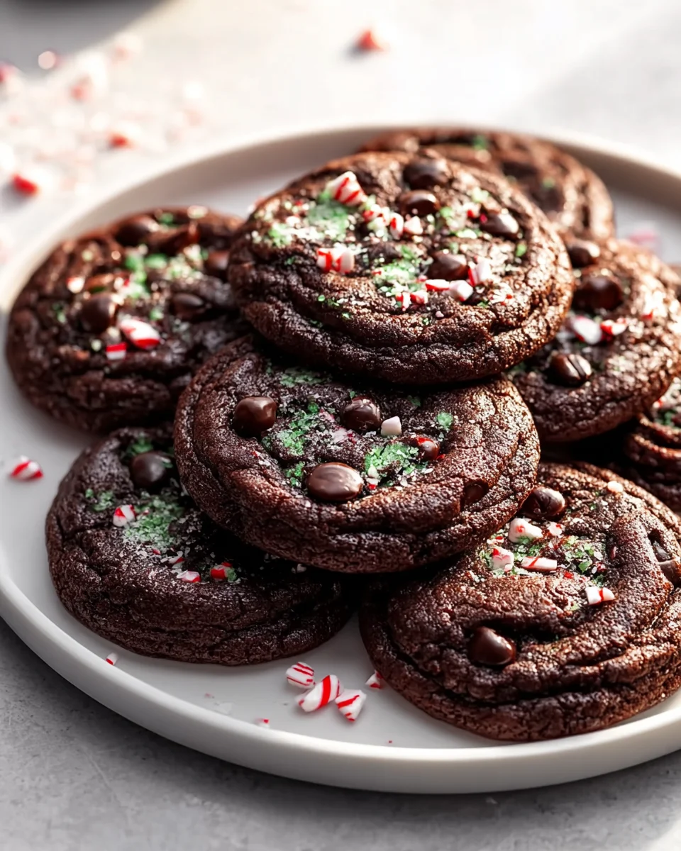 Double Chocolate Peppermint Cookies Recipe - Best Ever!