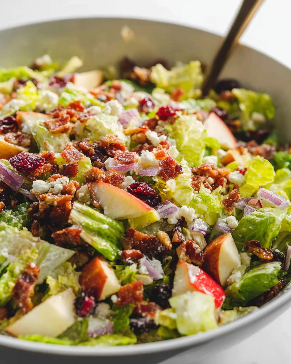 Chopped Autumn Salad with Apple Cider Dressing Recipe