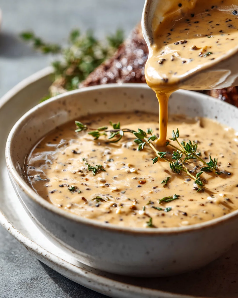 Savory Peppercorn Sauce: Creamy Steak Perfection Recipe