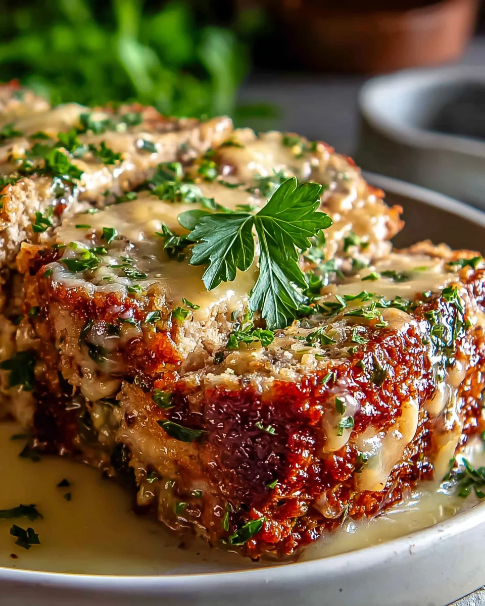 Irresistible Garlic Parmesan Chicken Meatloaf Dish