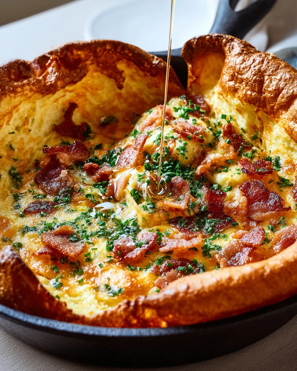 Savory Cheddar Beef Bacon Dutch Baby: A Flavorful Breakfast Delight