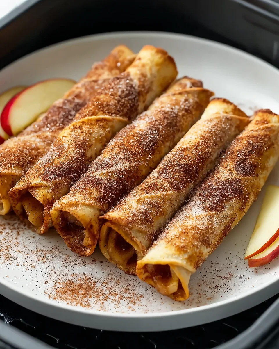 Easy Air Fryer Apple Pie Taquitos: Quick & Delicious Treat!