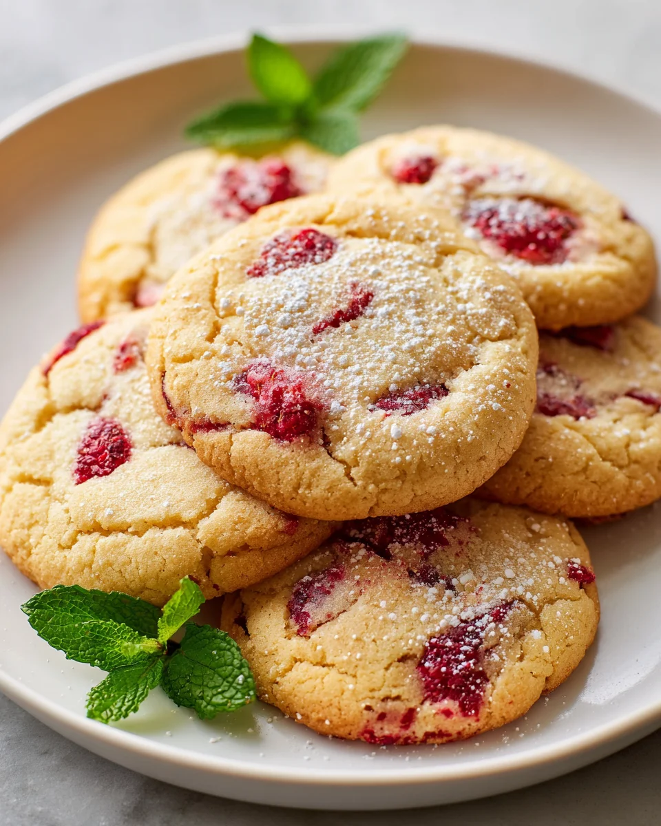 Easy Raspberry Cookies: Soft, Chewy, & Bursting with Flavor