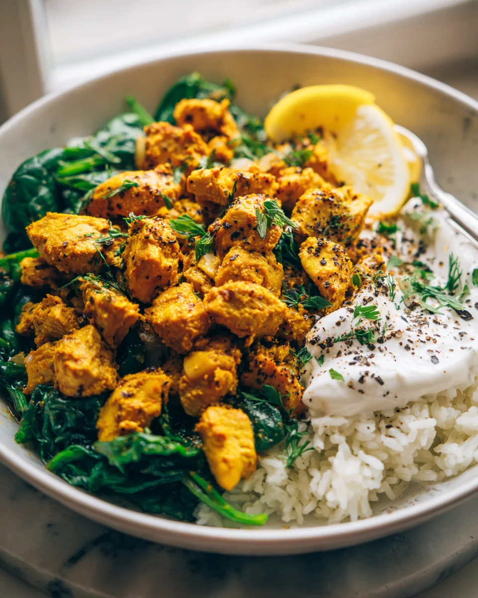 One Pan Turmeric Chicken Rice Recipe - Quick & Flavorful!
