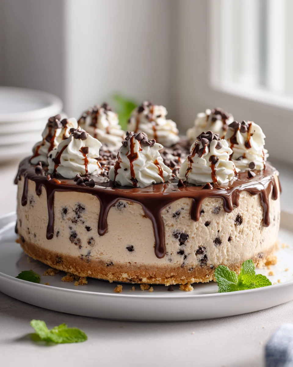 Decadent No Bake Cookie Dough Cheesecake: Quick & Easy