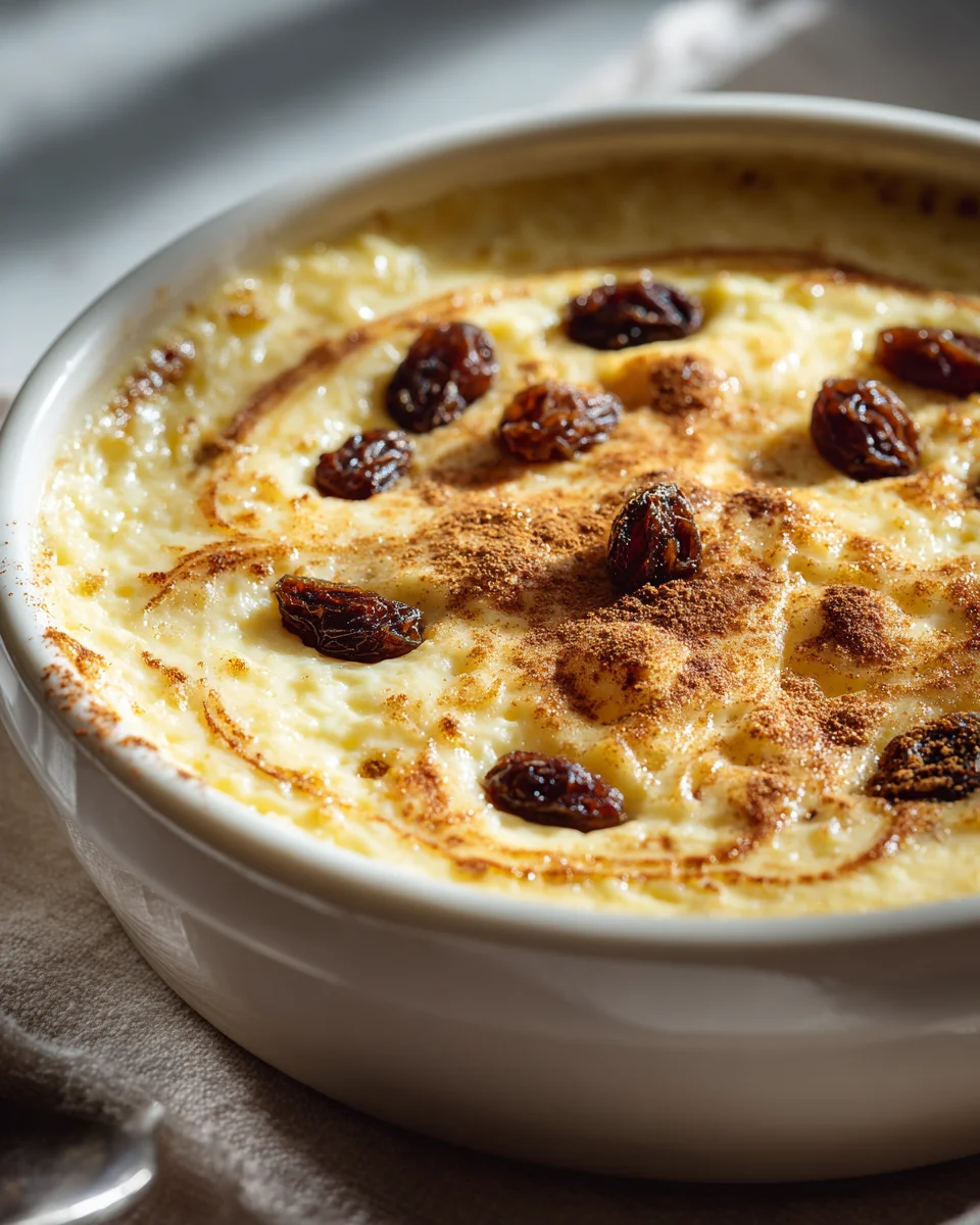 Condensed Milk Baked Rice Pudding: Creamy & Easy Dessert