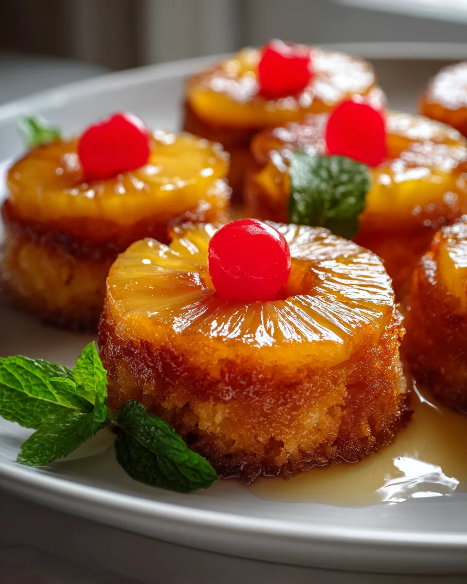 Classic Mini Pineapple Upside Down Cakes: Perfect Treat!