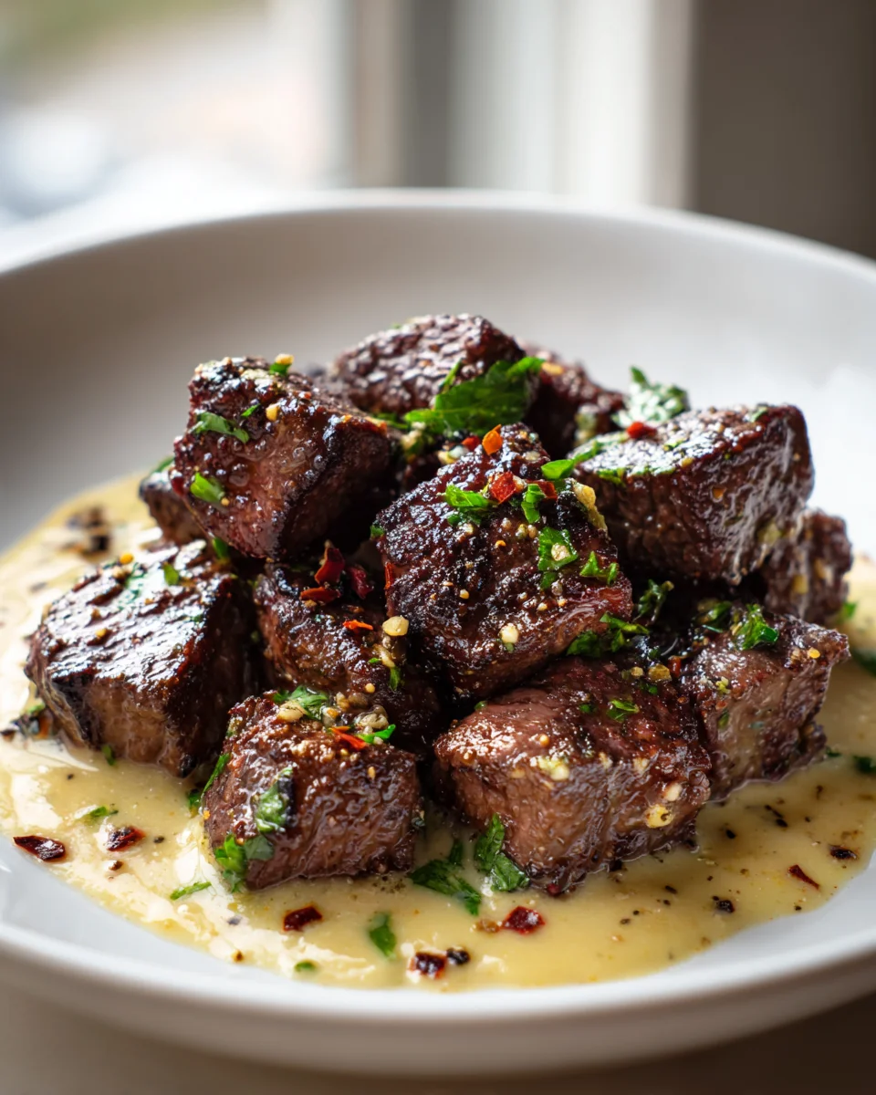 Best Tender Steak Bites: Garlic Butter & Creamy Parmesan