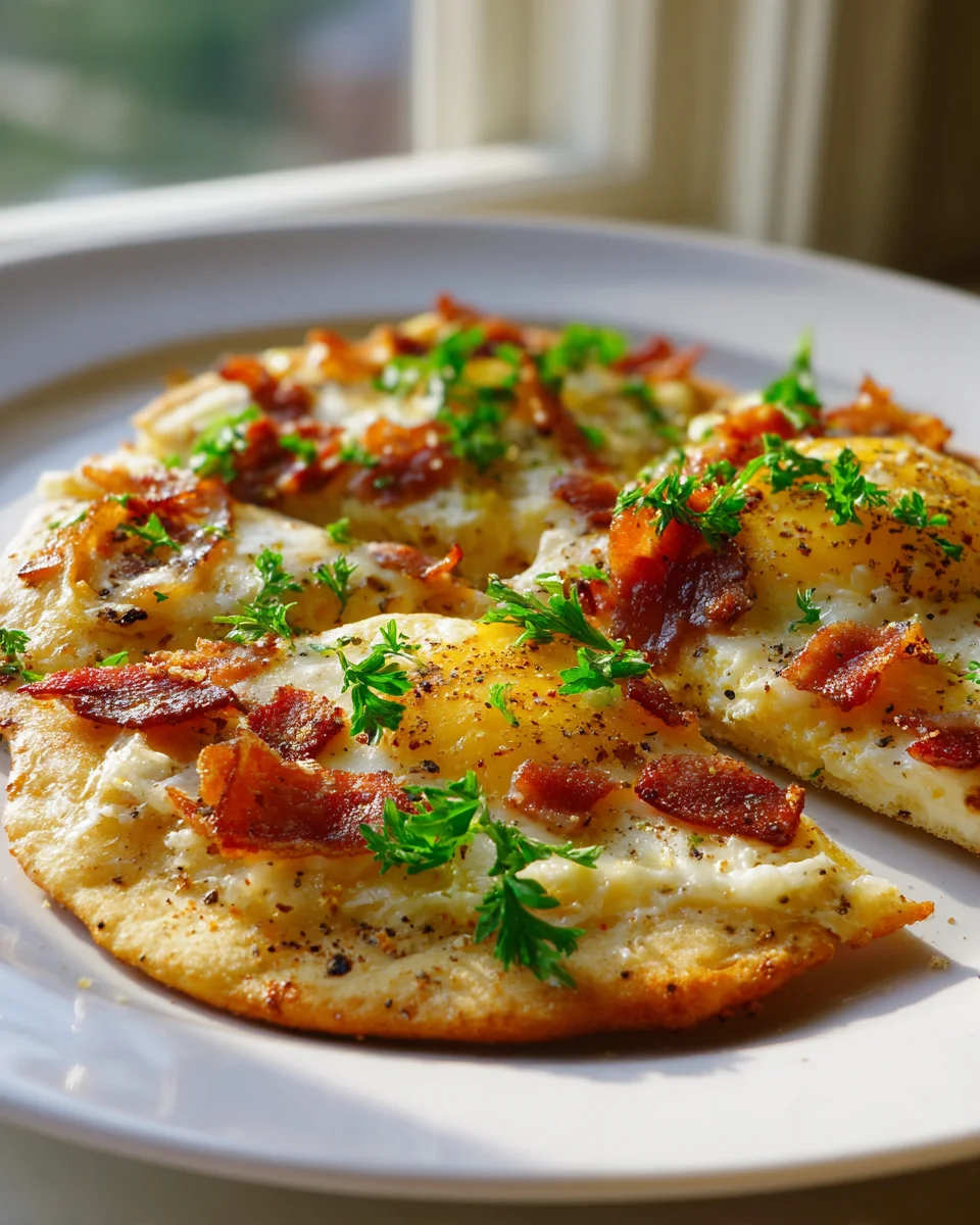Irresistible Beef Carbonara Flatbread Pizza – Family Favorite