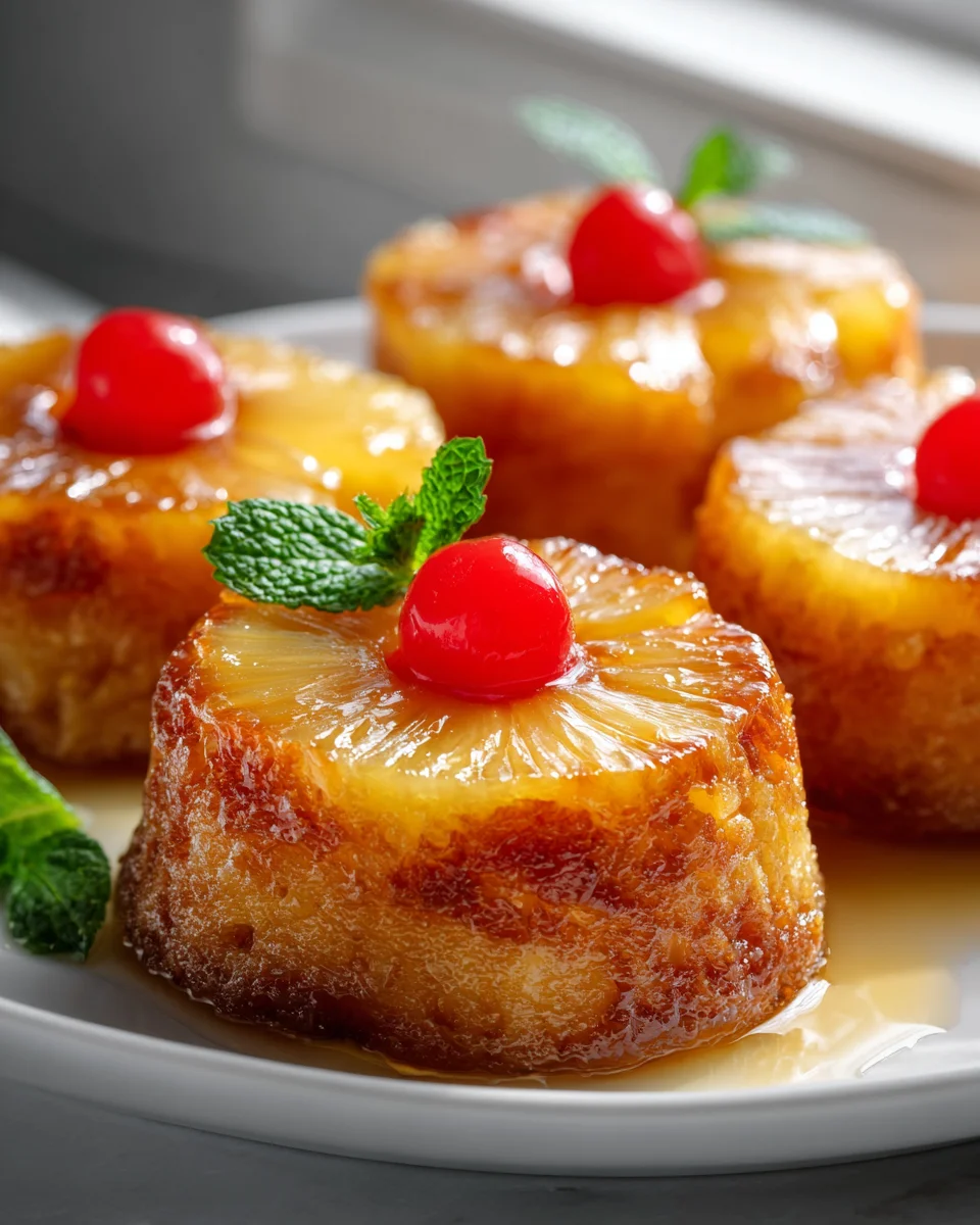 Classic Mini Pineapple Upside Down Cakes: Perfect Treat!
