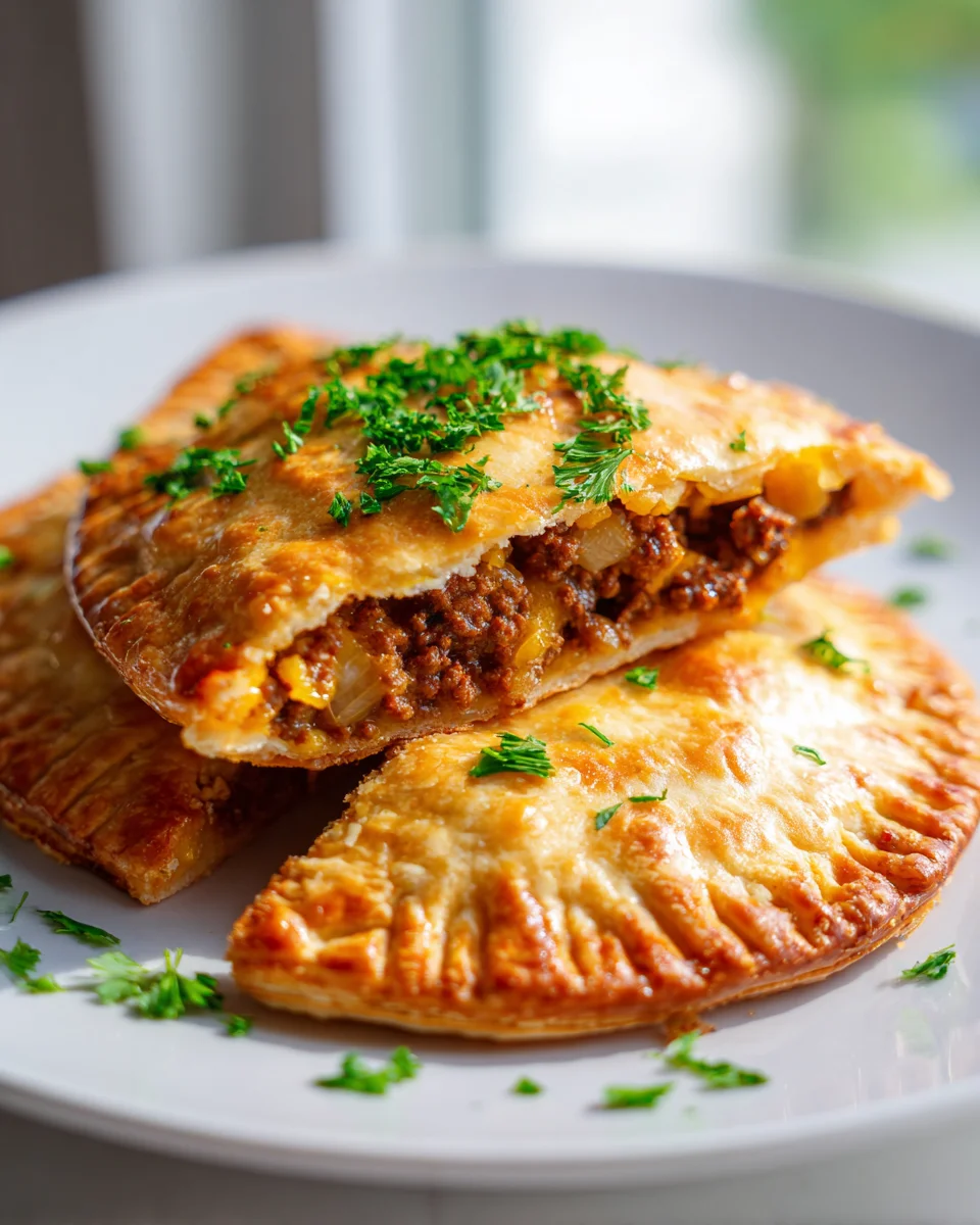 Air Fryer Beef Hamburger Hand Pies: Quick & Easy Meal