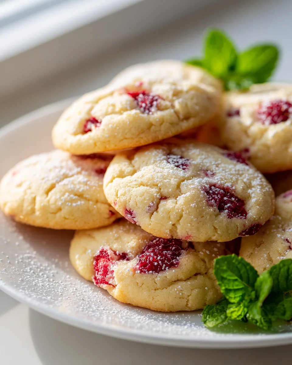 Easy Raspberry Cookies: Soft, Chewy, & Bursting with Flavor
