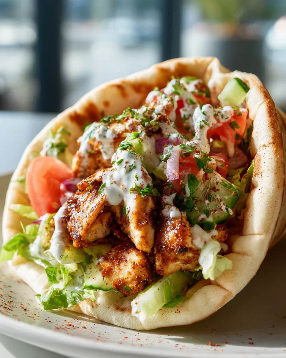 Authentic Chicken Shawarma Pitas Recipe – Quick & Easy Dinner