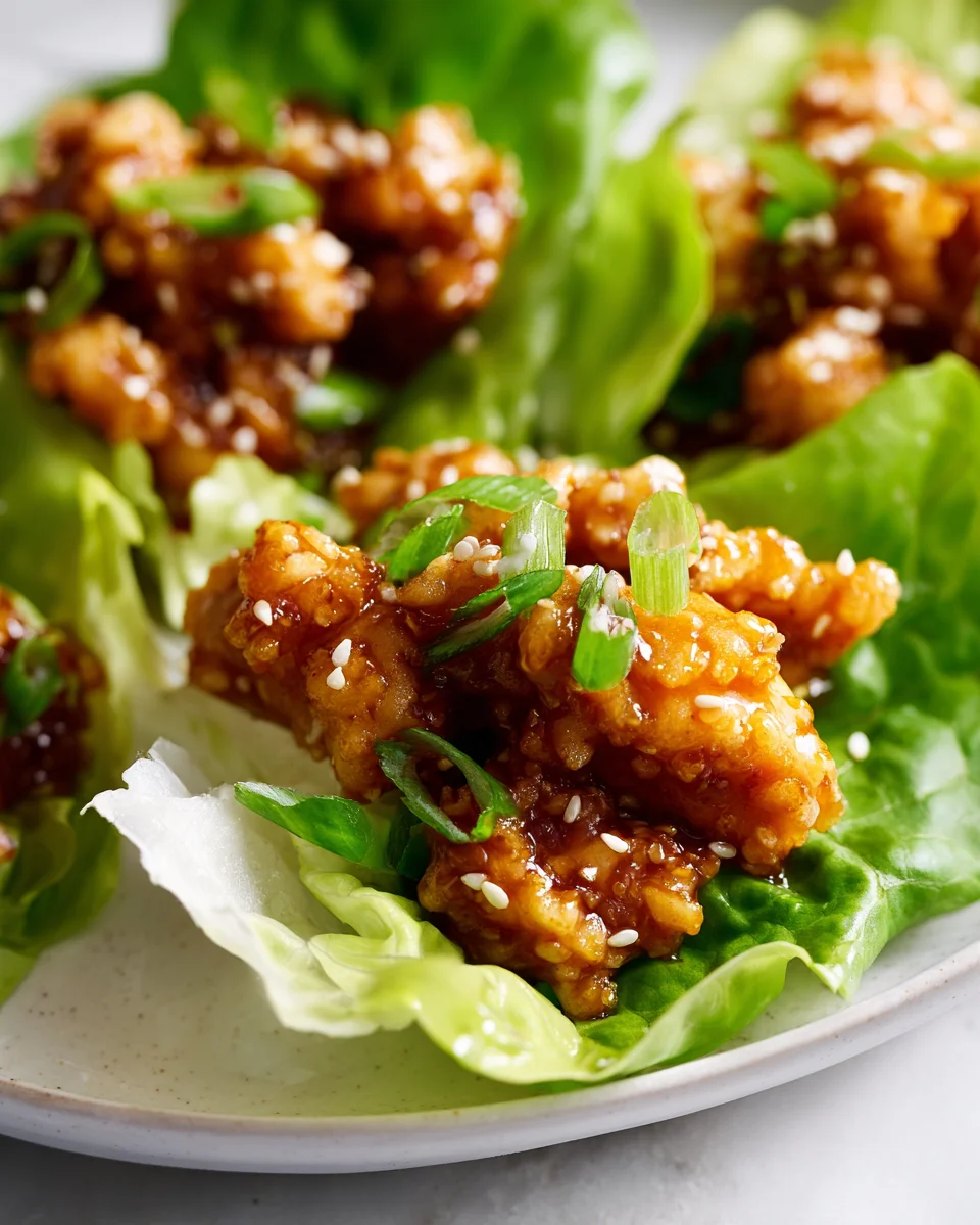 Make Crispy Dragon Chicken Lettuce Wraps Tonight!