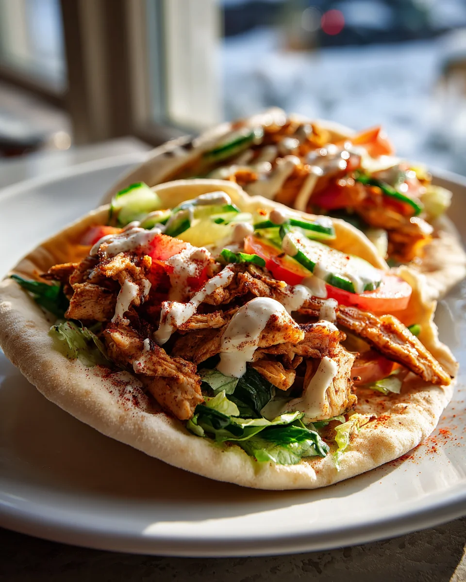 Authentic Chicken Shawarma Pitas Recipe – Quick & Easy Dinner