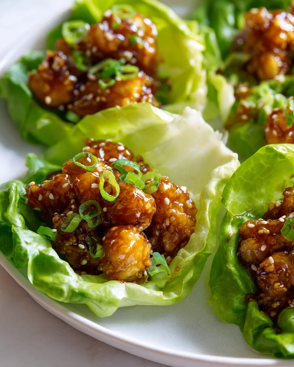 Make Crispy Dragon Chicken Lettuce Wraps Tonight!