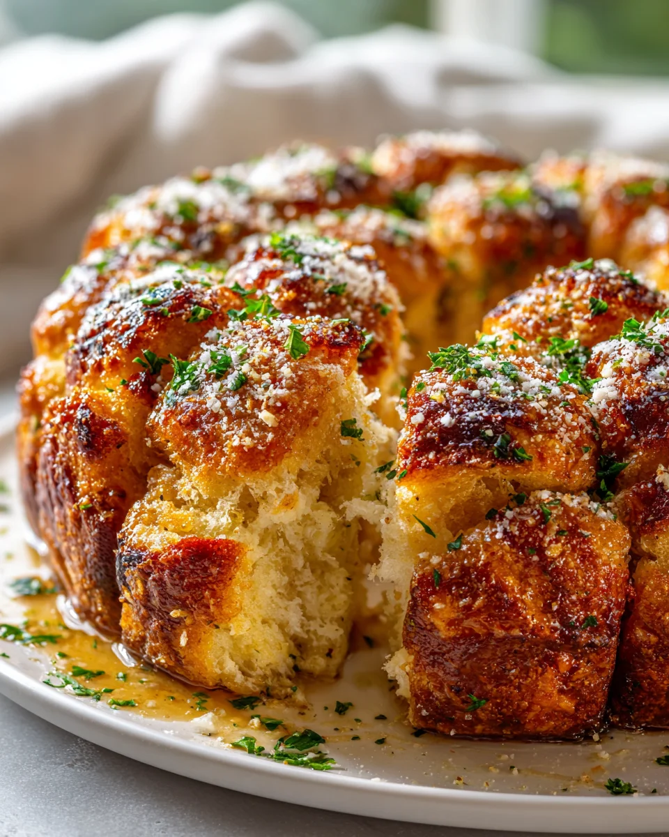 Cheesy Parmesan Pull Apart Monkey Bread – Easy Recipe!