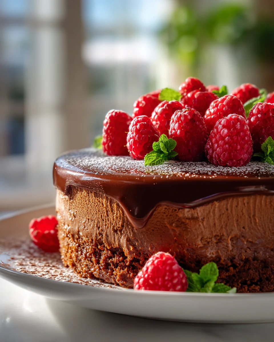 Rich Dark Chocolate Raspberry Mousse Cake Recipe - A Must Try!