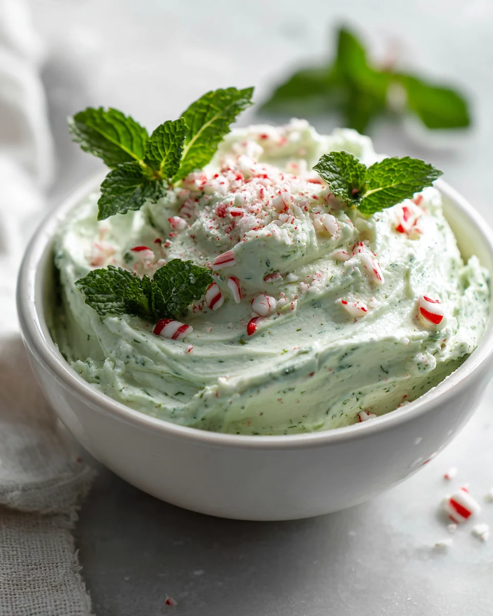 Frozen Peppermint Yogurt Dip: Cool, Creamy & Refreshing!