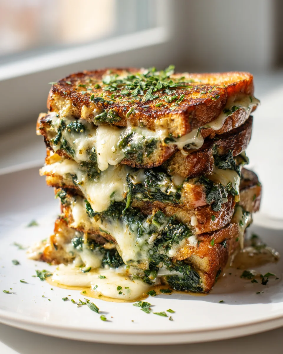 Must-Try Savory Spinach & Gruyère French Toast Stacks!