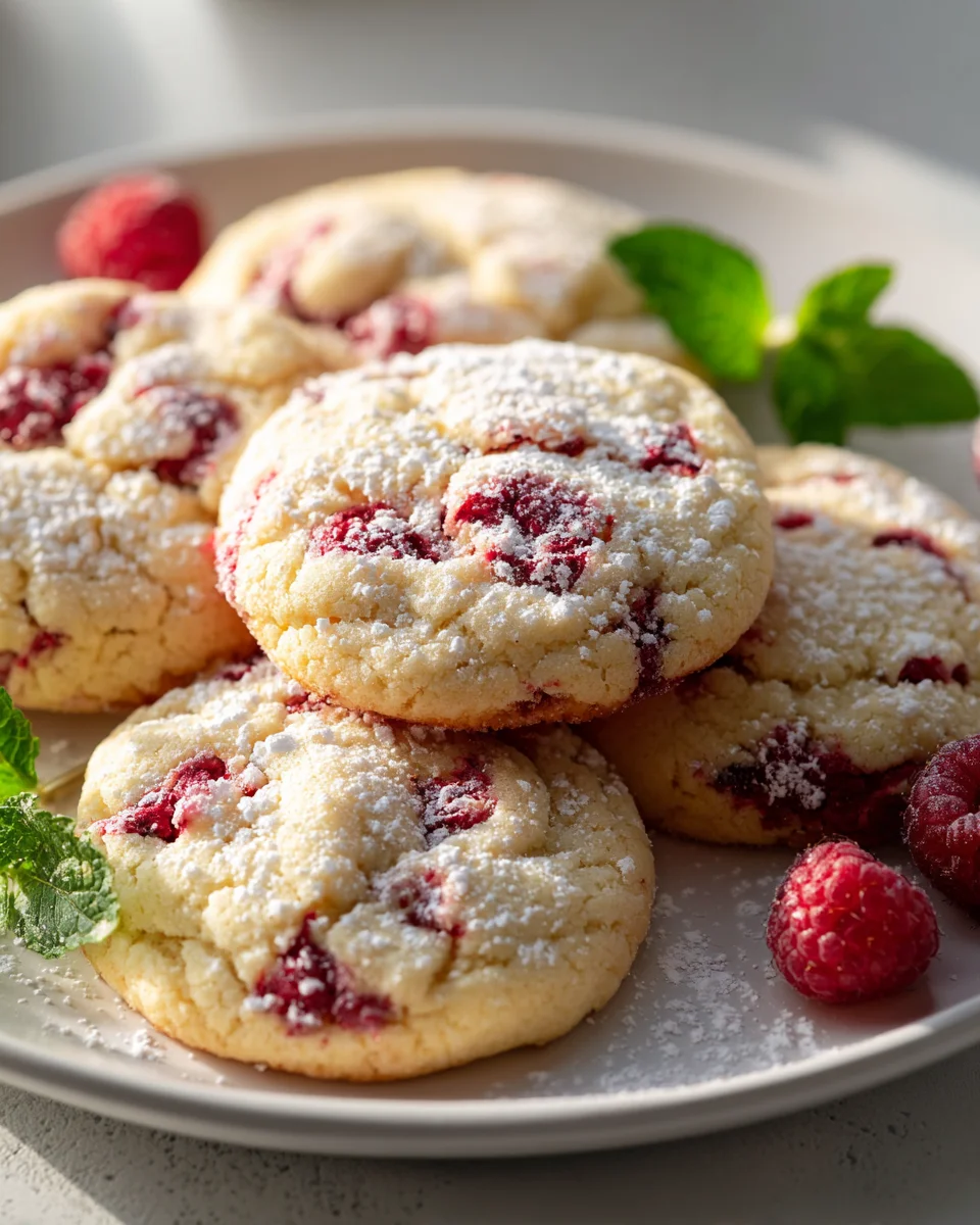 Easy Raspberry Cookies: Soft, Chewy, & Bursting with Flavor