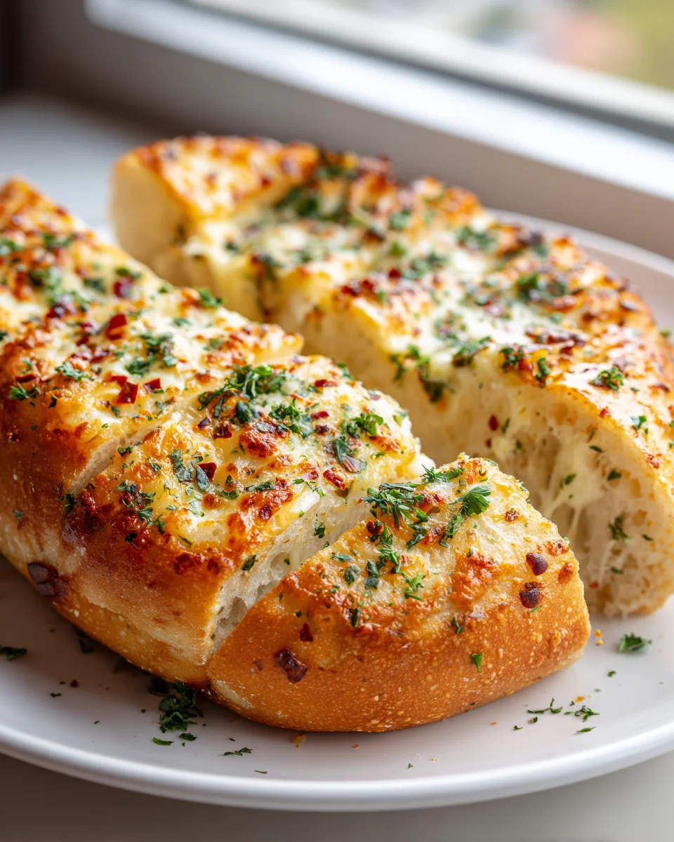 Homemade Cheesy Garlic Bread: Authentic Pizzeria Taste!