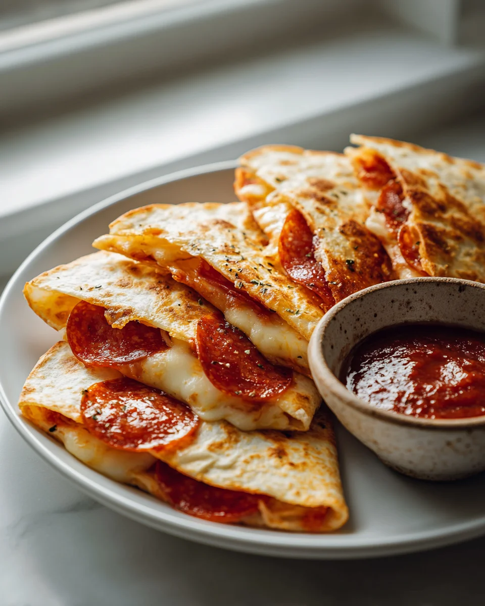 Beef Pepperoni Pizza Quesadillas: Quick & Cheesy Meal