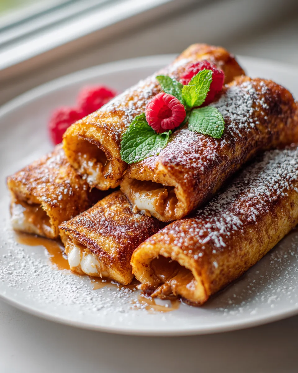 Biscoff Stuffed French Toast Roll Ups: Ultimate Sweet Treat!