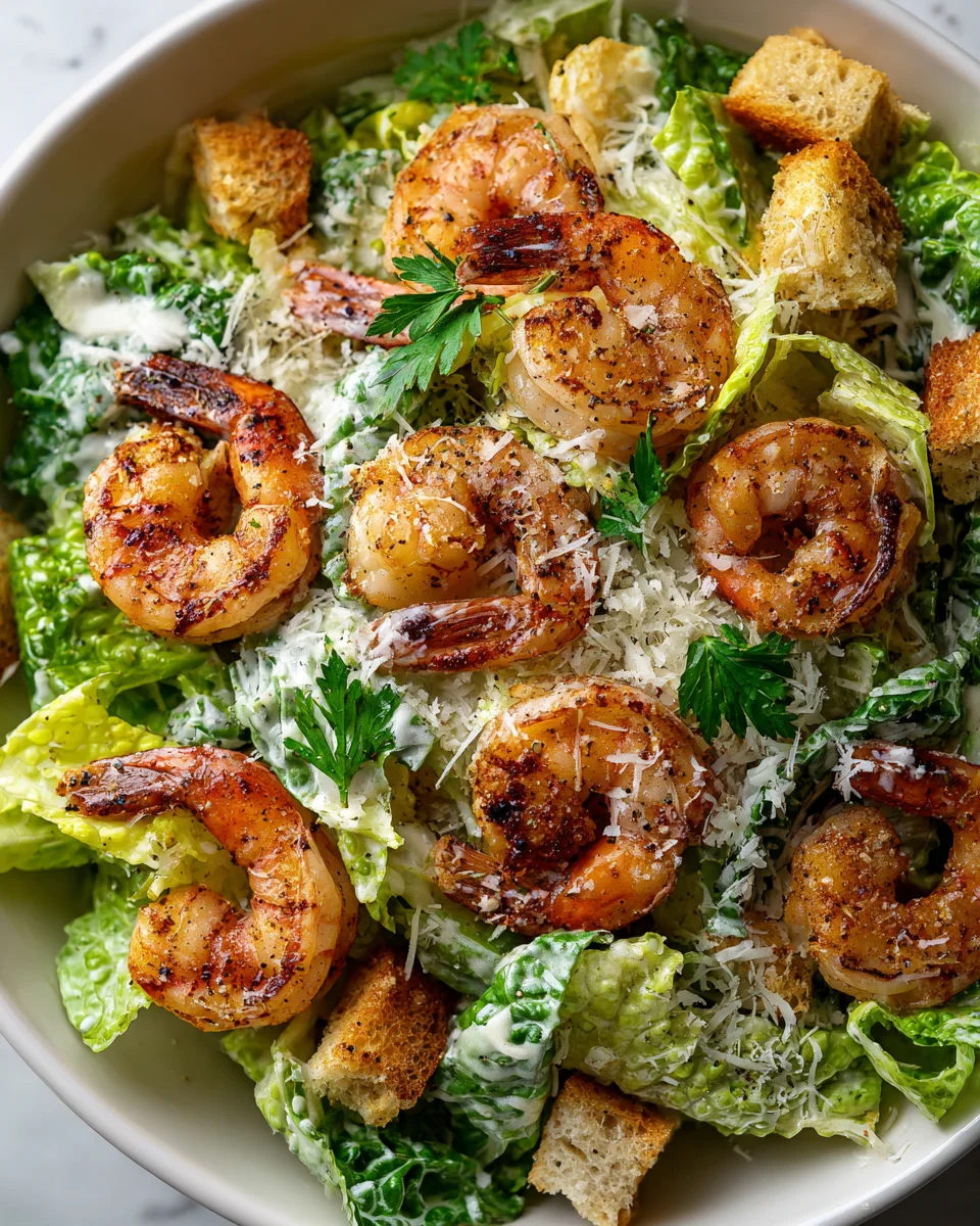 Grilled Shrimp Caesar Salad: Easy, Flavorful & Healthy