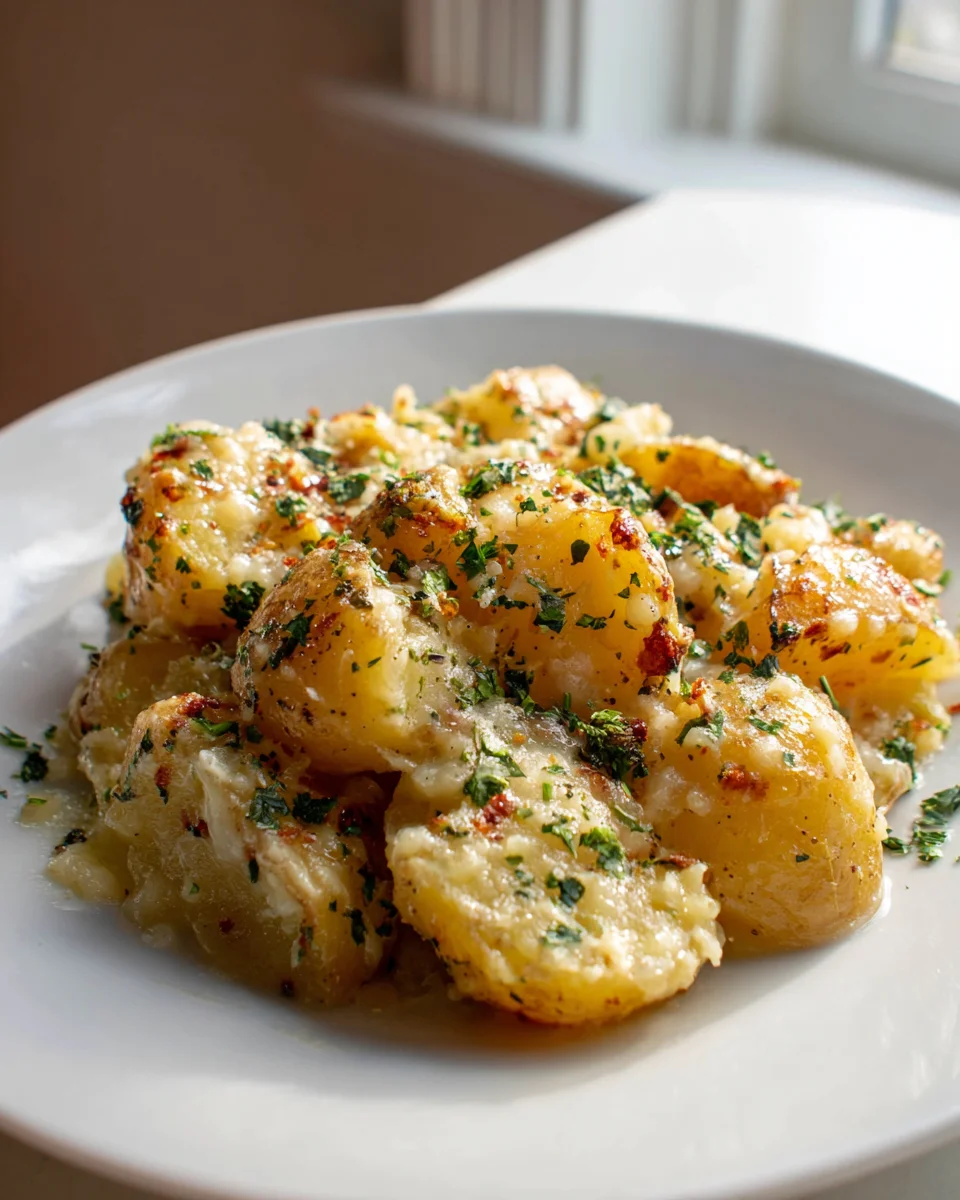 Garlic Parmesan Mud Potatoes Bake: The Ultimate Cheesy Side