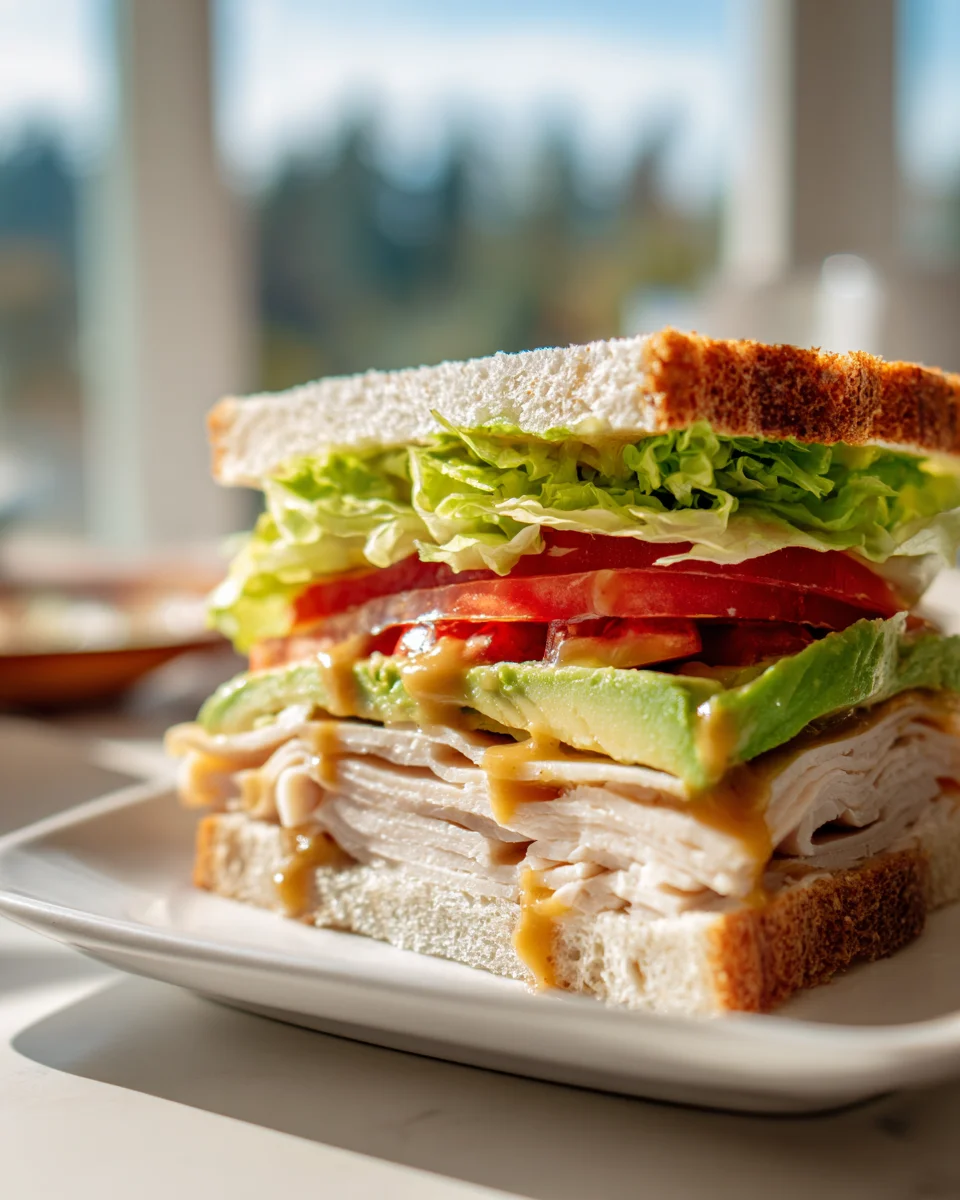 Ultimate Honey Mustard Turkey Avocado Sandwich Recipe