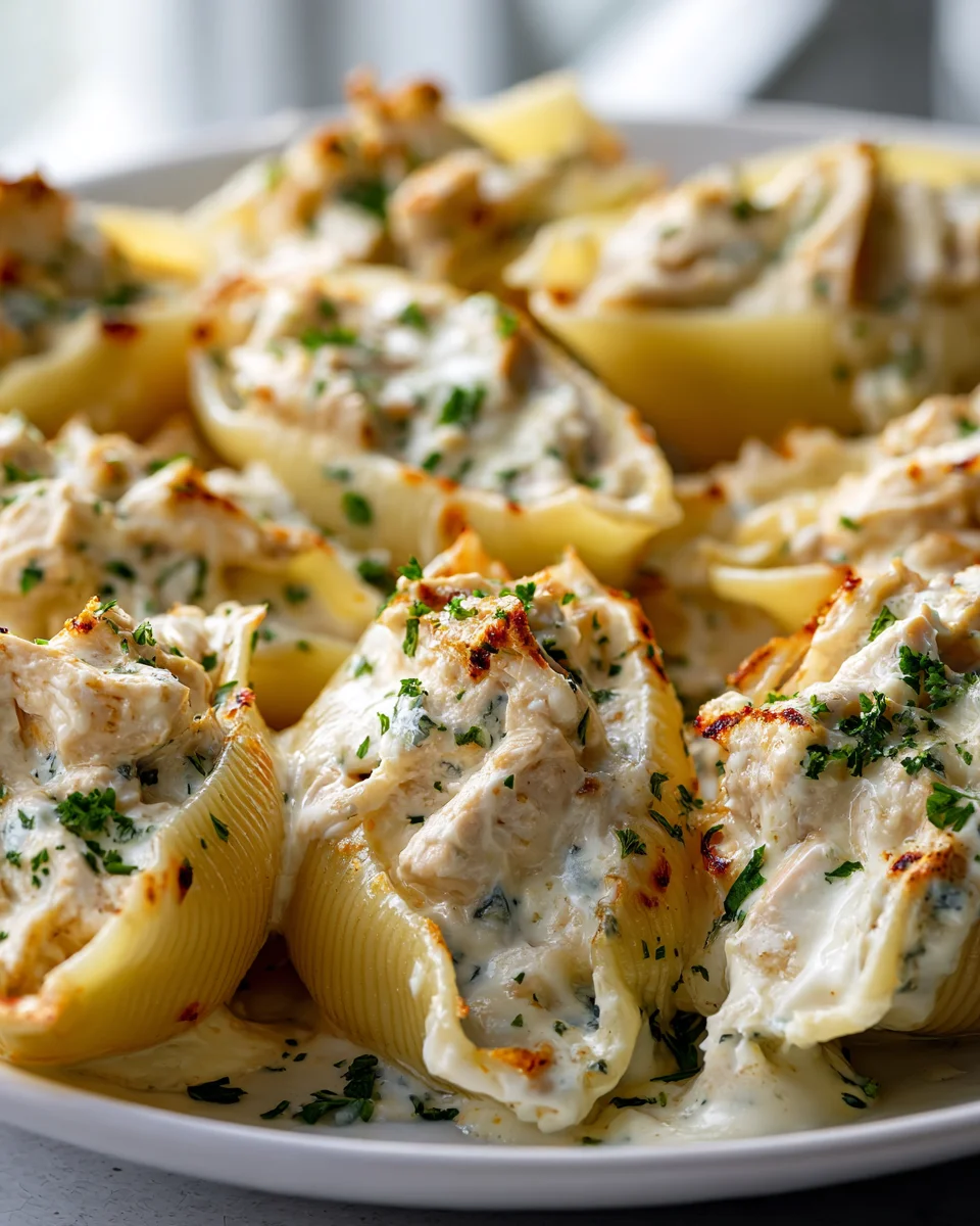 Creamy Cajun Chicken Alfredo Stuffed Shells Recipe