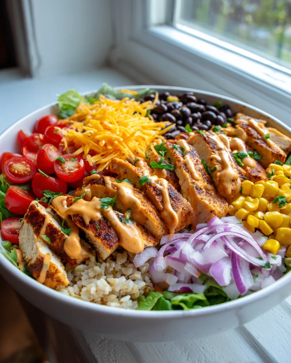 Delicious High Protein BBQ Ranch Chicken Bowl Recipe