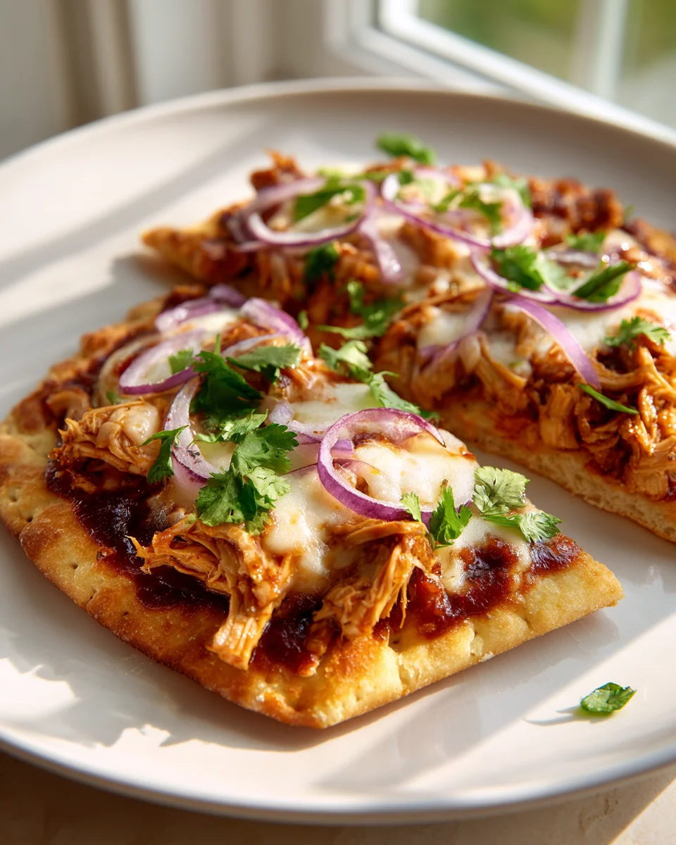 Mouthwatering BBQ Chicken Flatbread Pizza Recipe