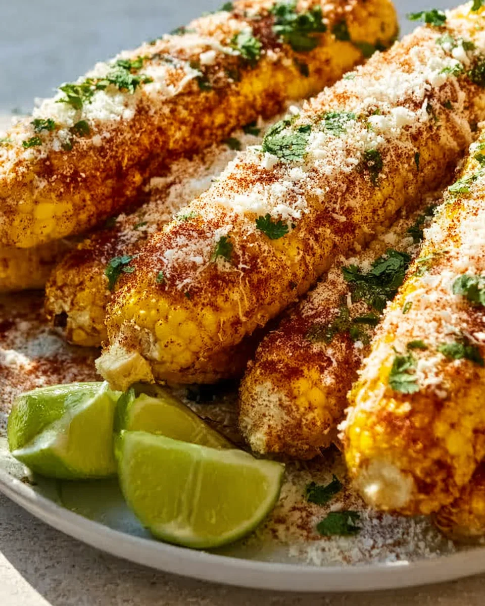 Spicy Creamy Cajun Corn on the Cob with Zesty Toppings Recipe