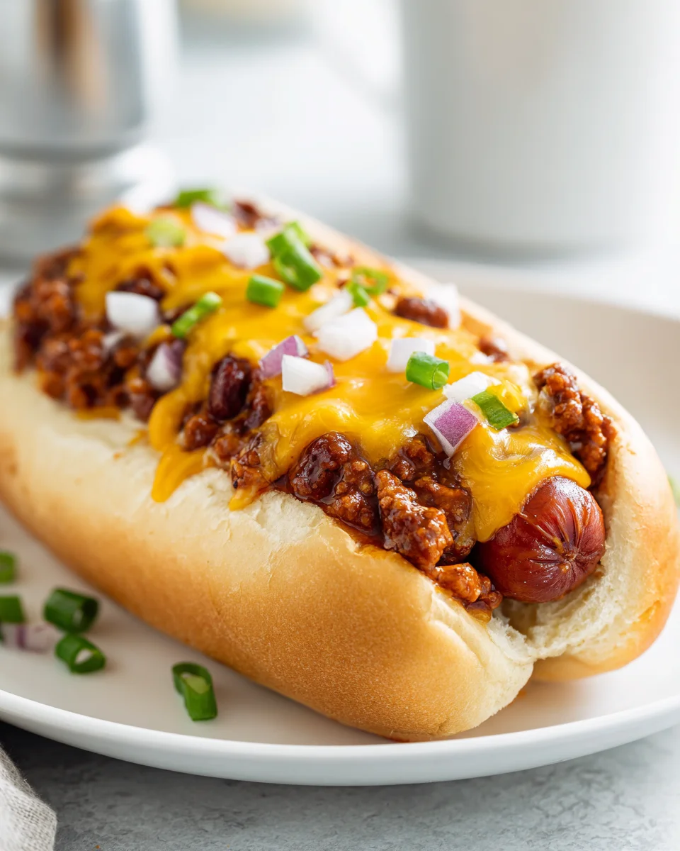 Homemade Beef Chili Cheese Hot Dog Buns: Classic Comfort Food