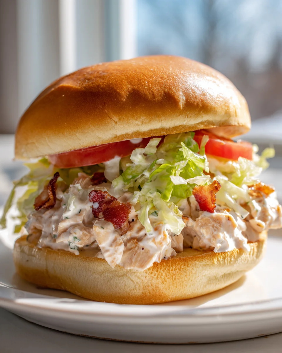 Amazing Chopped Chicken Beef Bacon Ranch Sandwich Recipe